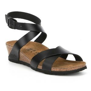Papillio Birkenstock Lola Ankle Strap Wedge Sandal
